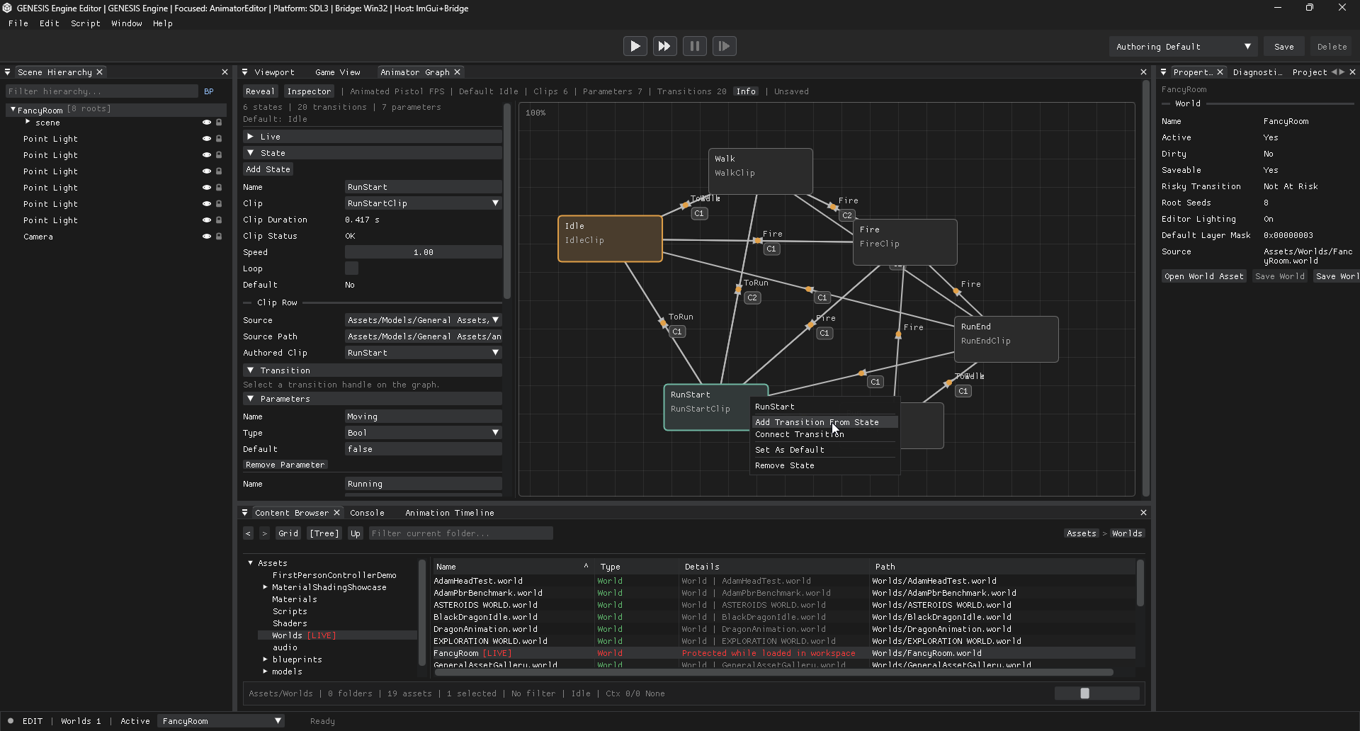 Animator graph detail