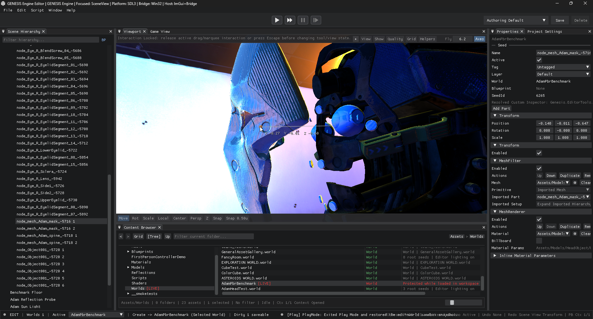 GENESIS editor alternate preview