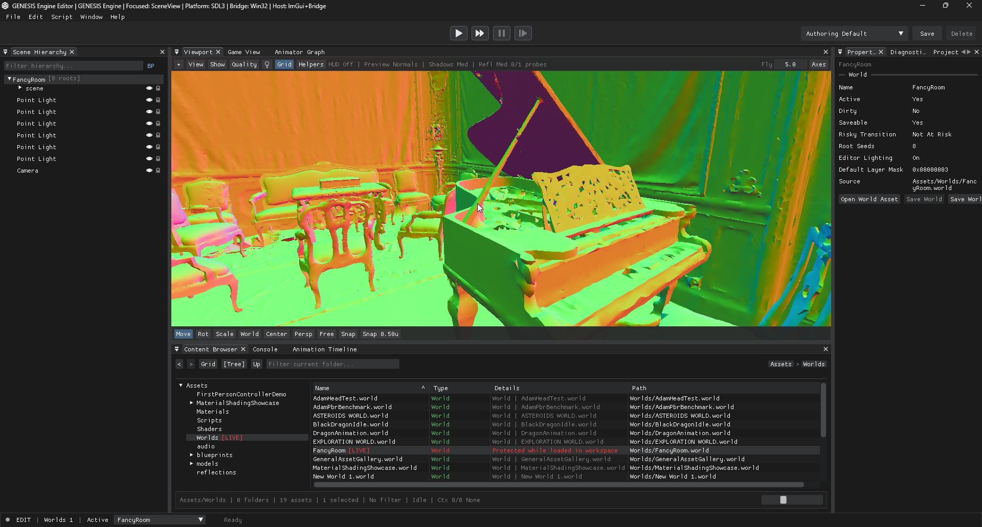 Alternate normals view preview